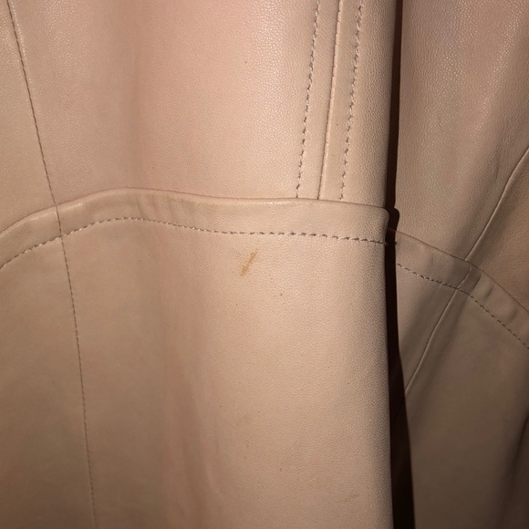 Athleta Salt Flat Leather Jacket,Pale Blush,Sz S-M - Picture 9 of 11